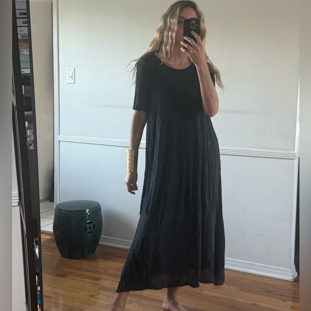 Raquel Allergra Black Maxi Dress